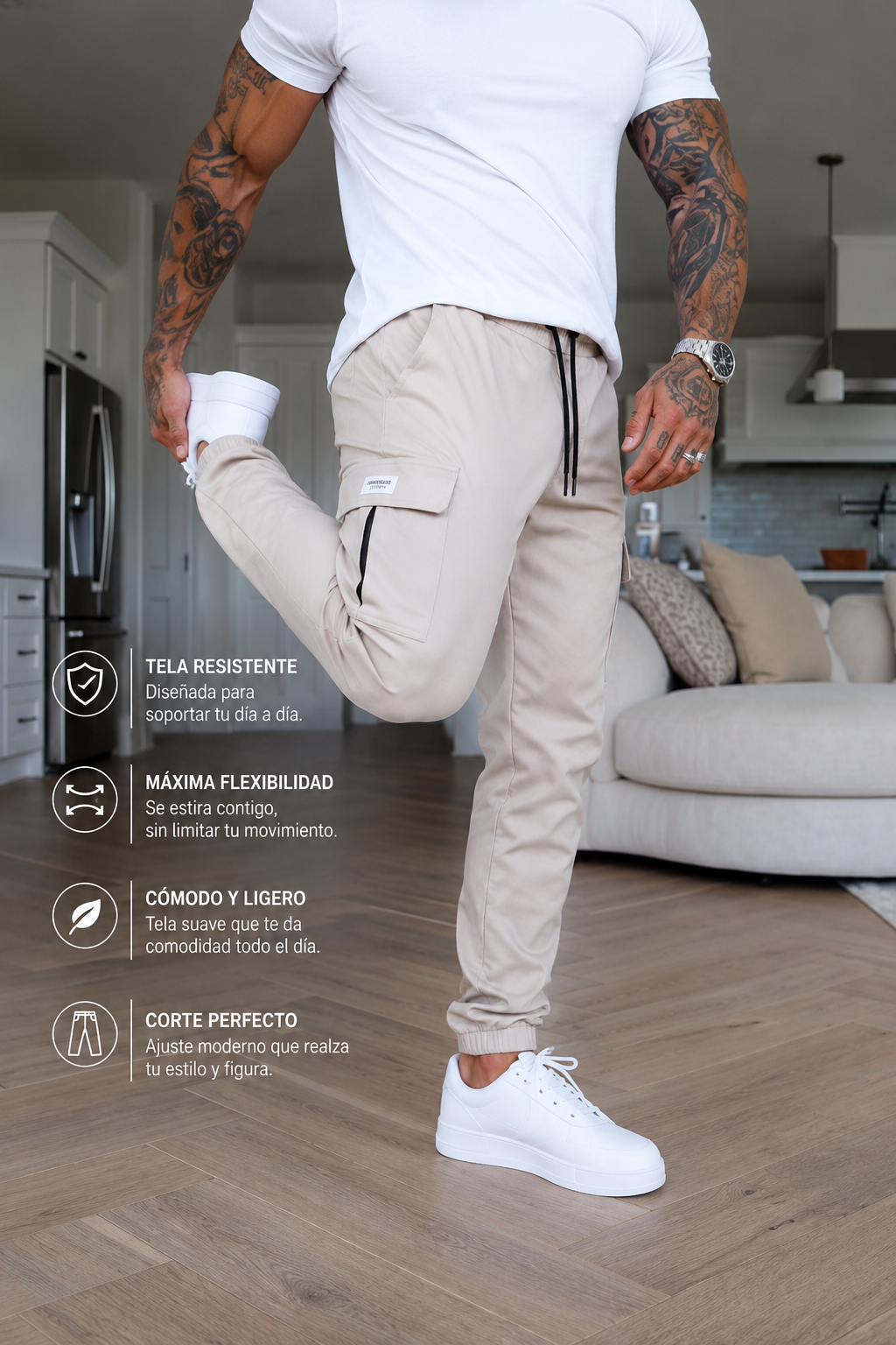 🤯🔥OFERTA DEL JOGUER MAS VIRAL URBANFLEX CARGO™ 👖El Jogger que No Querrás Quitarte🤩💫